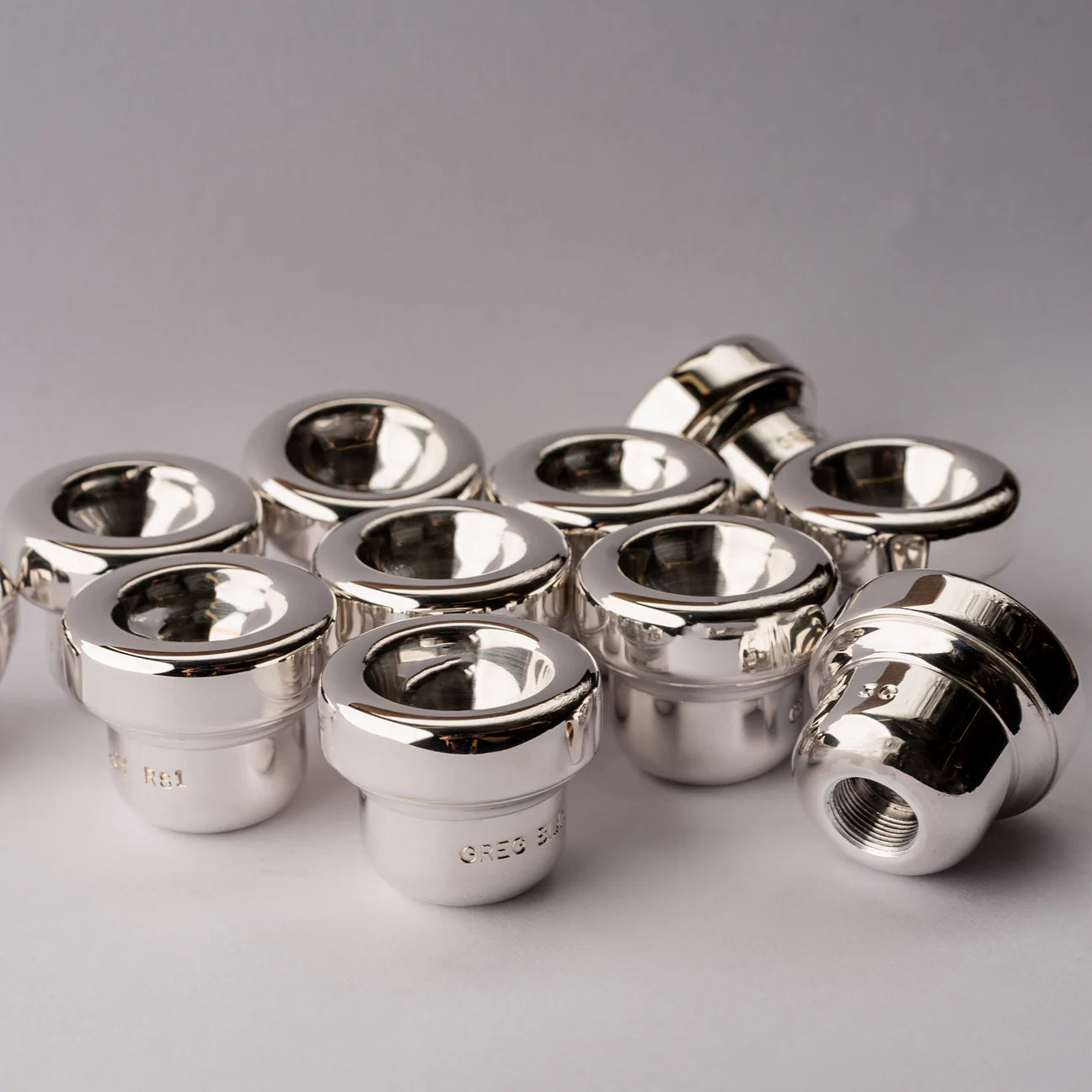 Greg Black Trumpet Mouthpiece, top