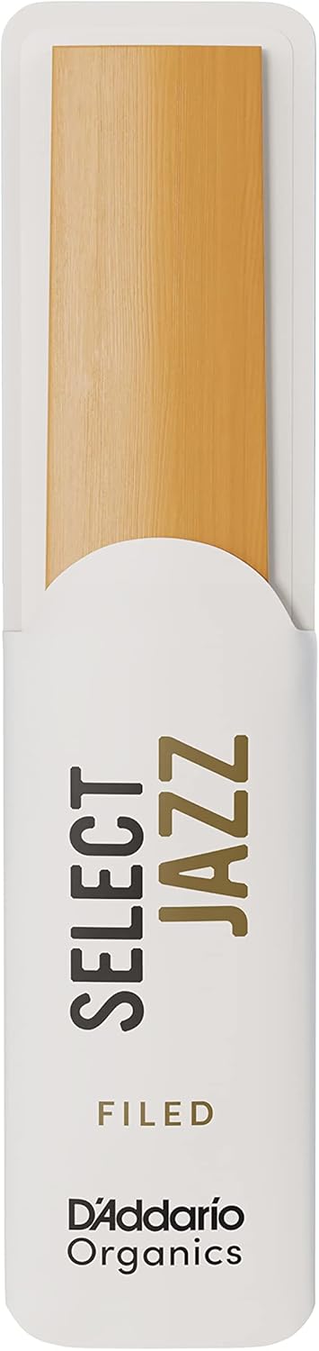 Organic Select Jazz Filed Baritone Saxophone Reeds, Individually-Sealed, 5-Pack