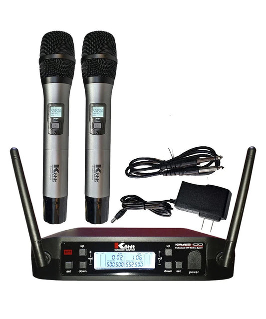 KMULTI 2-100UHF WIRELESS HANDHELD 2-MICROPHONE SYSTEM - KMULTI2-100UHF
