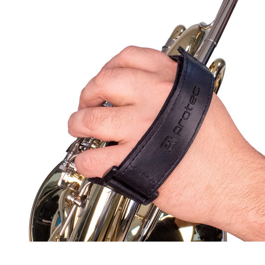 French Horn Hand Guard - Leather, with Strap