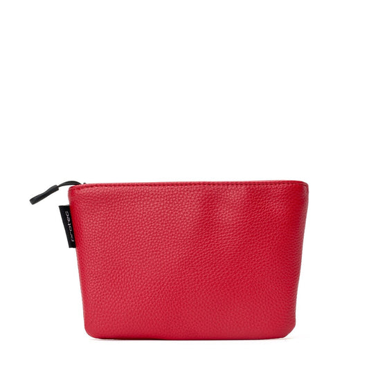 Trumpet Slim Mouthpiece Pouch - Leatherette with Zipper Closure, 4-Piece (Red)