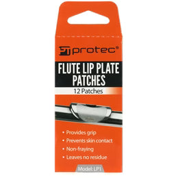 Protec Flute Lip Plate Patches - 12 Per Card