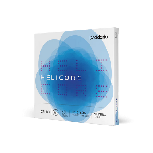 D'Addario H510 Helicore Cello String Set - 4/4 Size Medium Tension