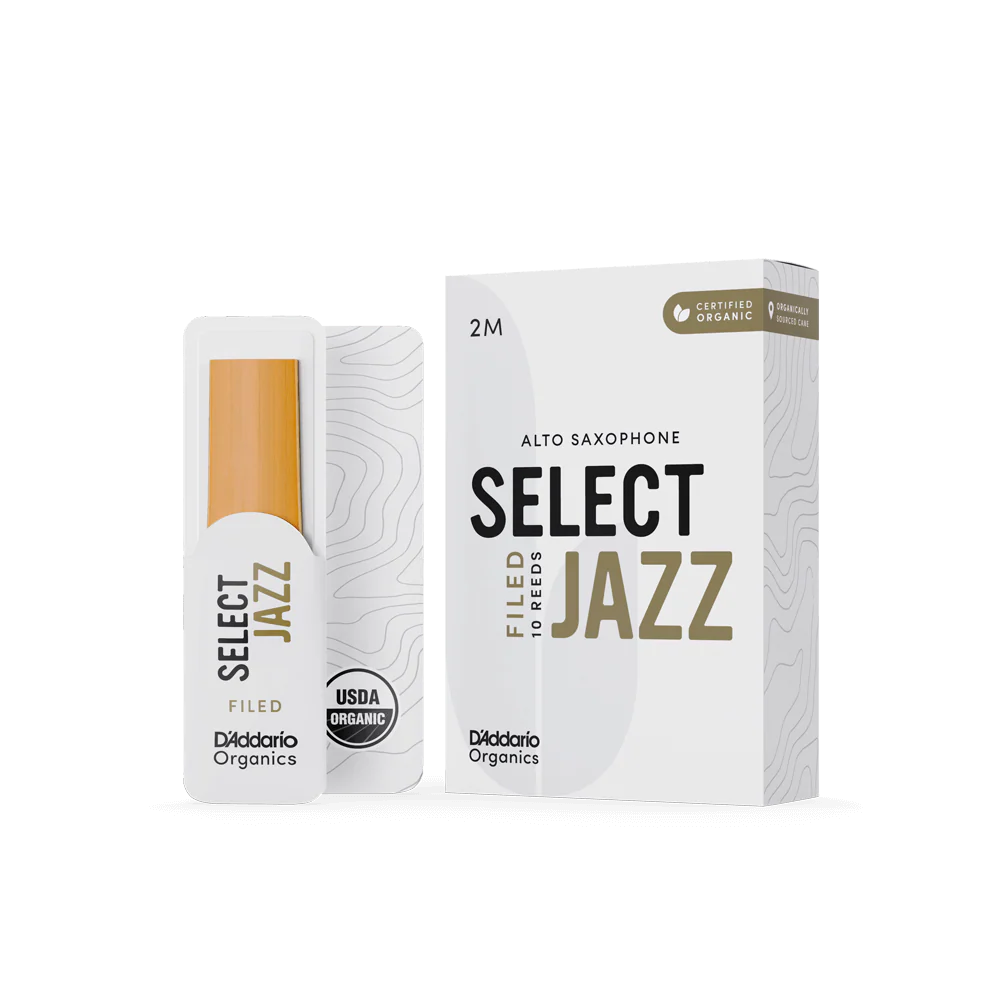 Organic Select Jazz Filed Alto Saxophone Reeds - Individually-Sealed, 10-Pack